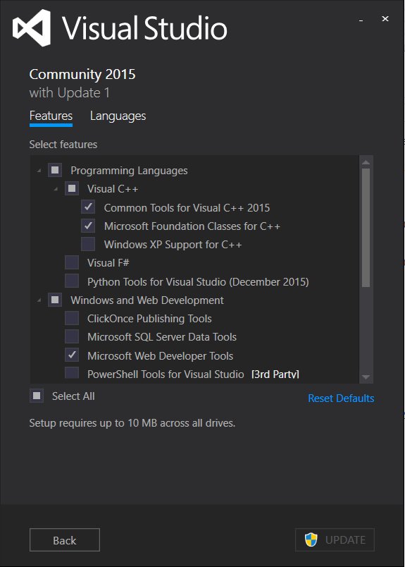 visual studio 2015 intellisense not working in website