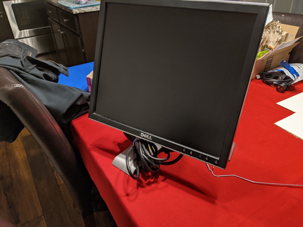 Arcade Table - Old Dell Monitor