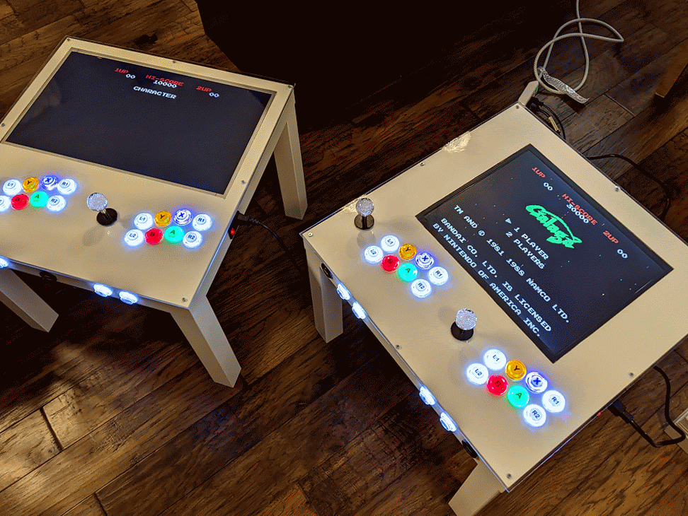 Arcade Table with Ikea Lack and RetroPie